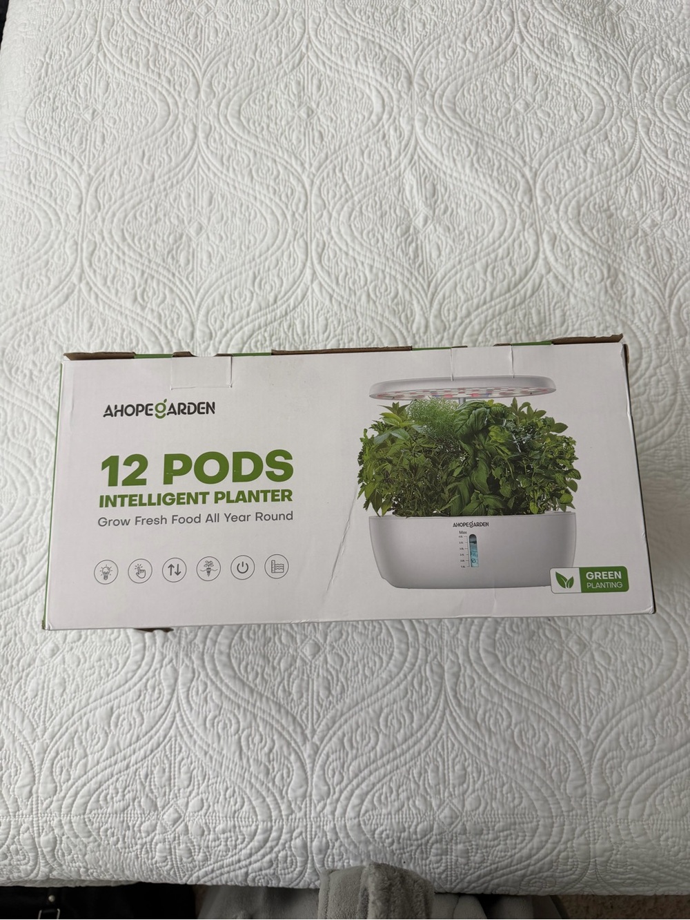 12-Pod Intelligent Planter in White
